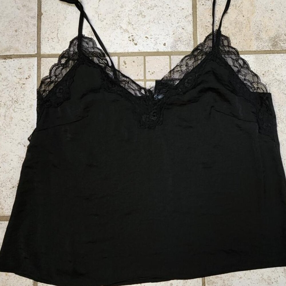 H&M Black Strappy Sleeveless Cami Size M